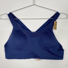 Victorias Secret PINK Sports Bra Womens Large Blue Ultimate High Impact Lined