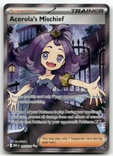 Acerola's Mischief - 165/132 #165/132 (Holo) NM ME01: Mega Evolution MEG Pokemon