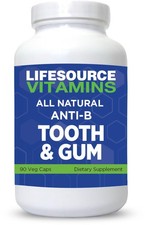 LifeSourceVitamins Tooth Gum - Anti-B - Support - 90 Caps - Proprietary Form...