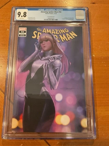 AMAZING SPIDER-MAN #50 LEE VARIANT CGC 9.8 2020 JeeHyung Frankie's Golden Apple