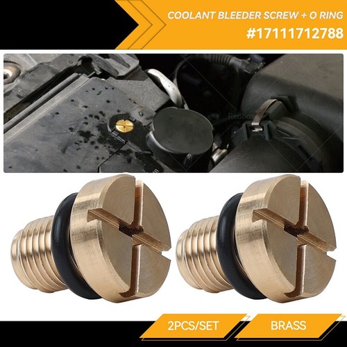 Prevent Engine Damage Brass Vent Bleeder Screw for E36 E46 E39 E90 - Picture 2 of 11