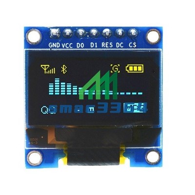 6Pin Blue&Yellow 0.96'' SPI&IIC I2C OLED Display Module For Arduino Raspberry Pi