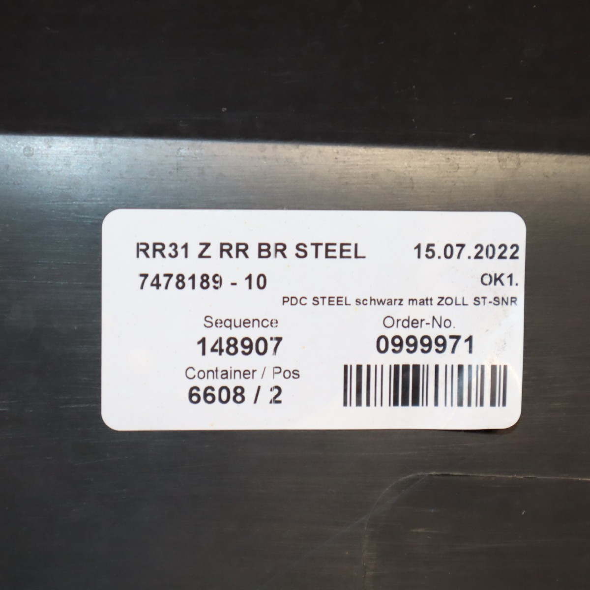 ROLLS ROYCE CULLINAN REAR BUMPER VALANCE 2019-2022 2023 2024 51127478189 OEM