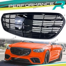 Schwarz Kühlergrill mit ACC für Mercedes S Klasse W223 Limo 2020+ nicht S63 AMG Schwarz Kühlergrill mit ACC für Mercedes S Klasse W223 Limo 2020+ nicht S63 AMG