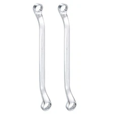 2pcs 45-Degree Offset Box End Wrench 14mm x 17mm Metric Double Box End Wrench