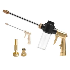 Foam Gun for Garden Hose, Car Wash Foam Gun Sprayer with 100cc/3.5oz Soap Ket...