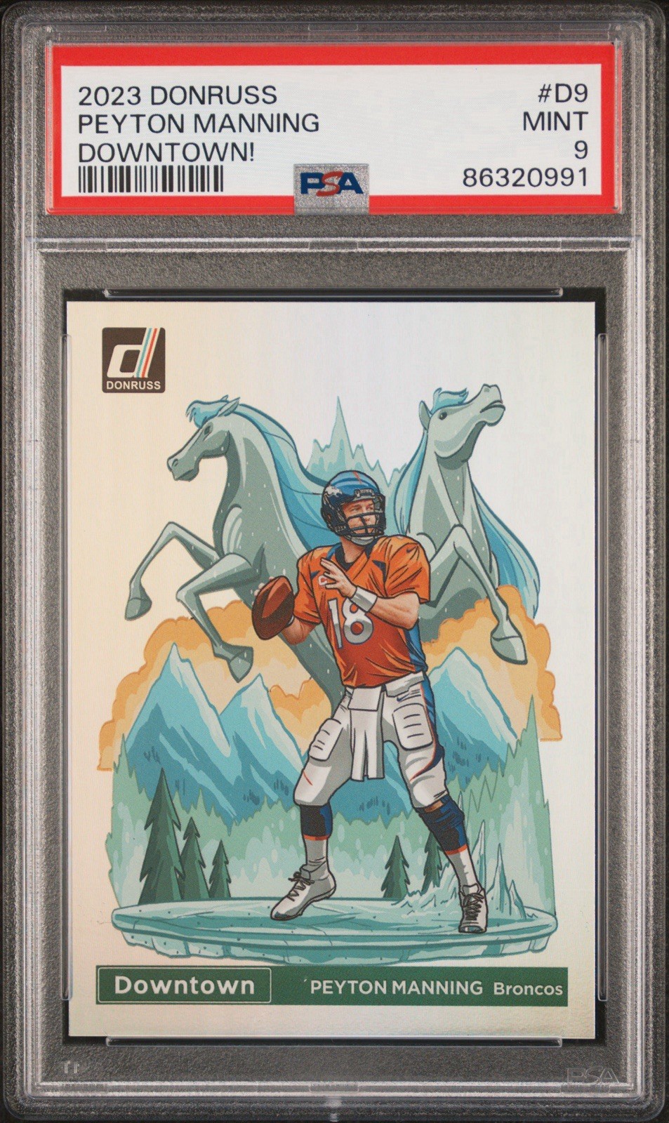 2023 Panini Donruss - Downtown! Peyton Manning #D-9 PSA 9