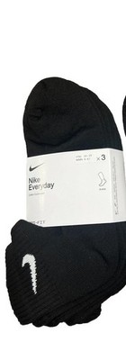 Nike Three Pairs of Everyday Cushion Socks - Black Small.