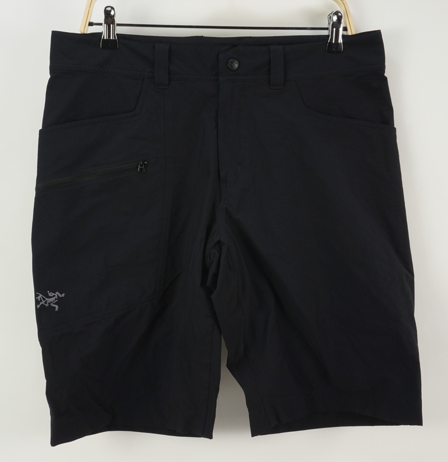 Arc'Teryx Perimeter Performance Shorts Uomo 34 Nero Tessuto Nylon Zip Cargo Escursione