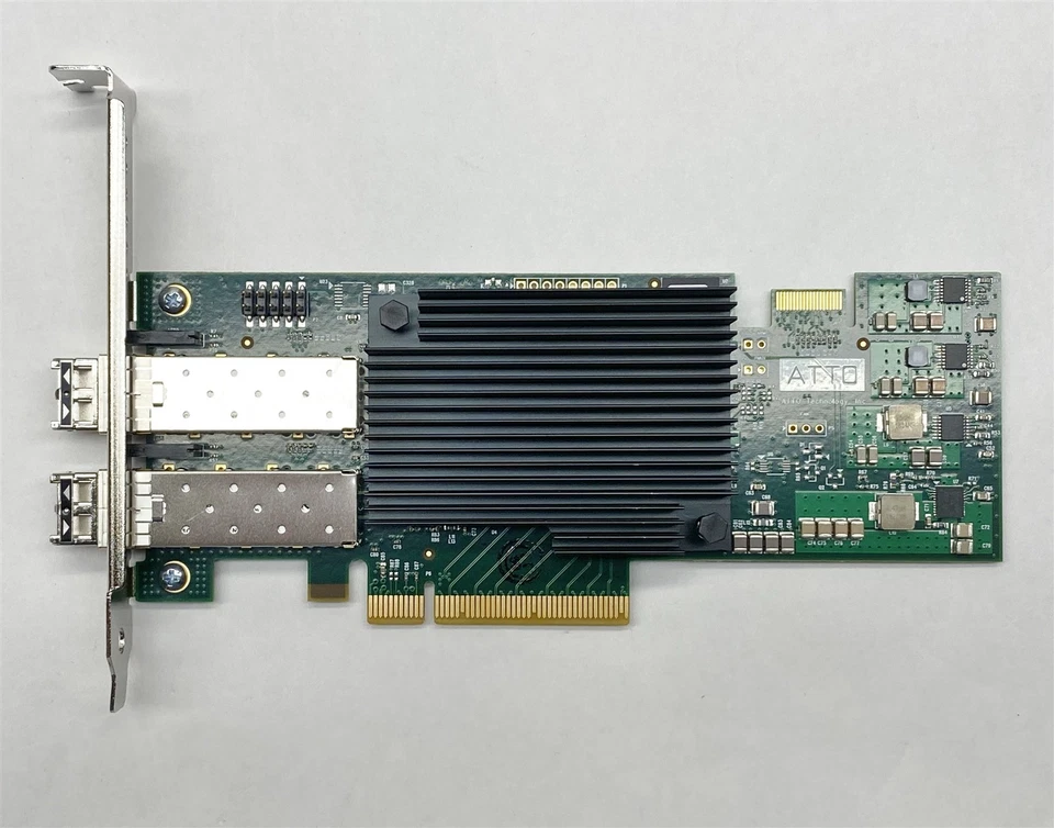 ATTO Celerity FC162E FC-162E Dual Port 16Gb/s Gen5 FC LP PCIe 3.0 Fiber Channel - Image 3 of 4