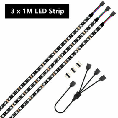 12V RGB LED Strip Light PC Computer Case 4pin Headers LED Light Strip Mainboard