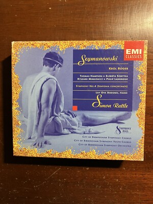 Szymanowski Simon Rattle Krol Roger EMI Symphony No. 4 2 CD Set with booklet