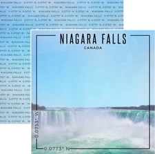 Niagara Falls, Canada, scrapbook paper, DS - Scrapbook Customs #39956