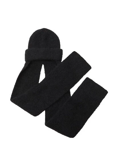 Bufandas y envolturas negras para mujer Zara