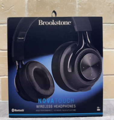 BROOKSTONE--NOVA TOUCH WIRELESS HEADPHONES (NEW) BLUETOOTH