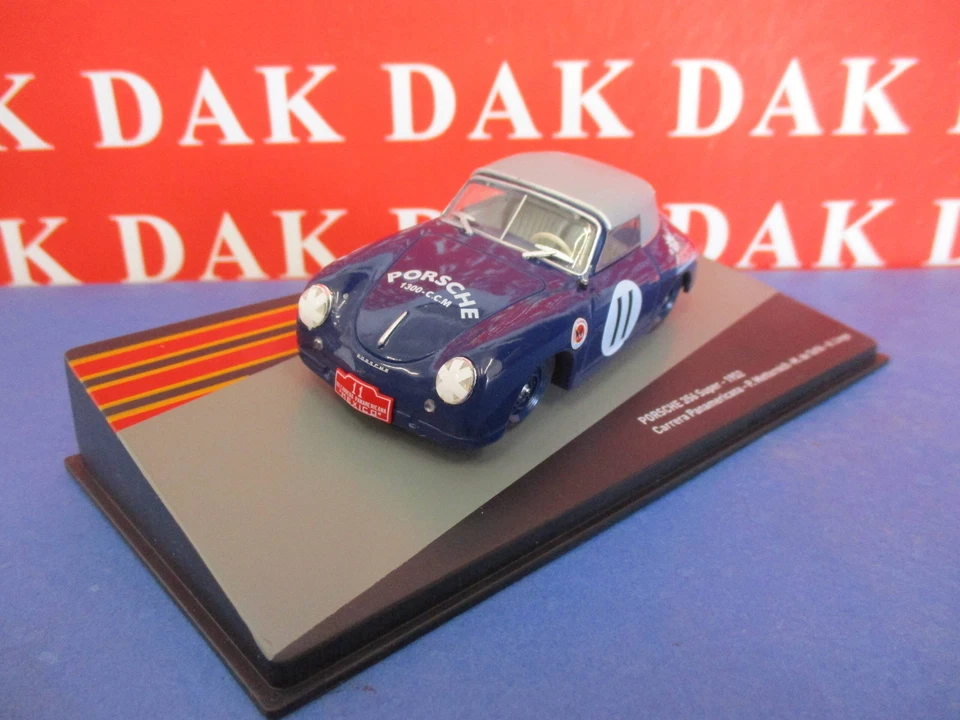 Die cast 1/43 Modellino Auto Porsche 356 Super Carrera Panamericana 1952 H.Linge - Immagine 2 di 4