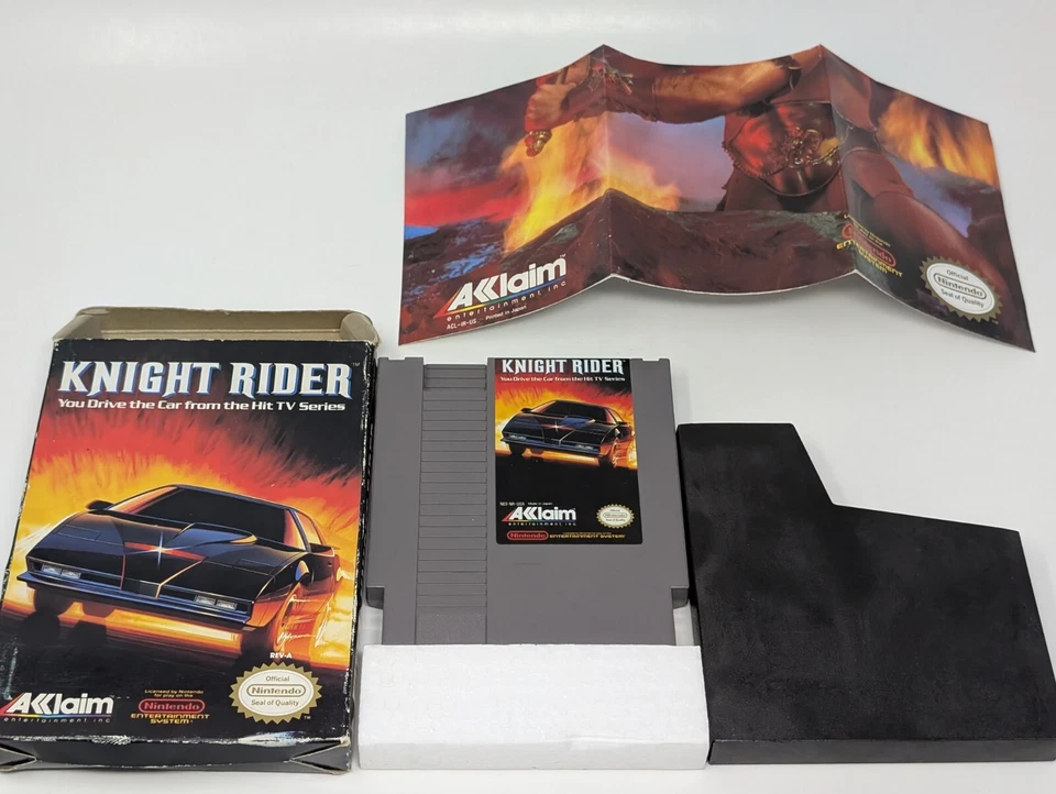 Knight Rider (Nintendo Entertainment System, 1989) - W/ Poster No Manual - Image 3 of 4