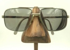 Vintage Maurice St.Michel 116 9520 Silver Square Pilot Sunglasses Frames Italy