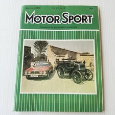 Vintage UK Motor Sport Magazine Speed Brooklands Gazette Vol LII No 9 Sept 1976
