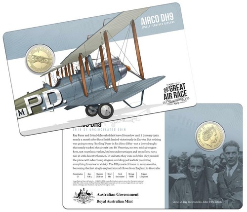 2019 Australian Uncirculated $1.00 - 8 Coin Air Race Set in Special Edition Tin - Picture 9 of 9
