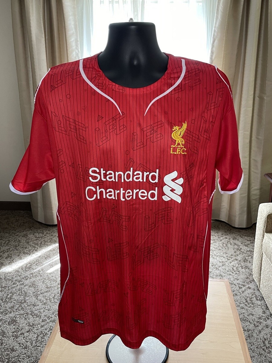 リバプールFC GERRARD 8番 レッドジャージ MEN FC LIVERPOOL 2006/2008 GERRARD #8 UEFA SOCCER FOOTBALL