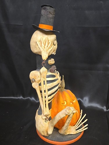 Rucus Studio Bethany Lowe Halloween Skeleton Sam 15" Jointed Figurine Retired - Picture 21 of 24