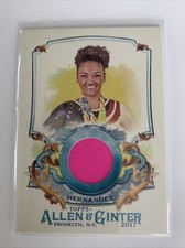 LAURIE HERNANDEZ 2017 Topps Allen & Ginter RELIC CARD gymnast