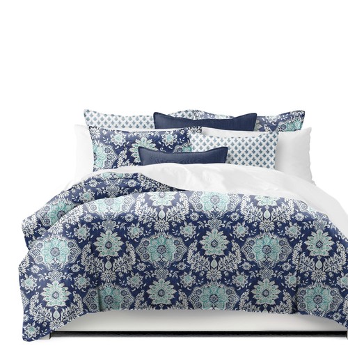 Osha Blue/Aqua Duvet Cover and Pillow Sham(s) Set eBay