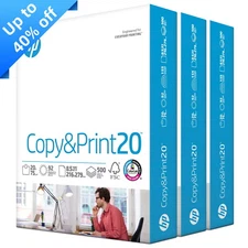 HP Printer Paper, Copy & Print 20lb, 8.5x11, 3 Ream, 1500 Sheets