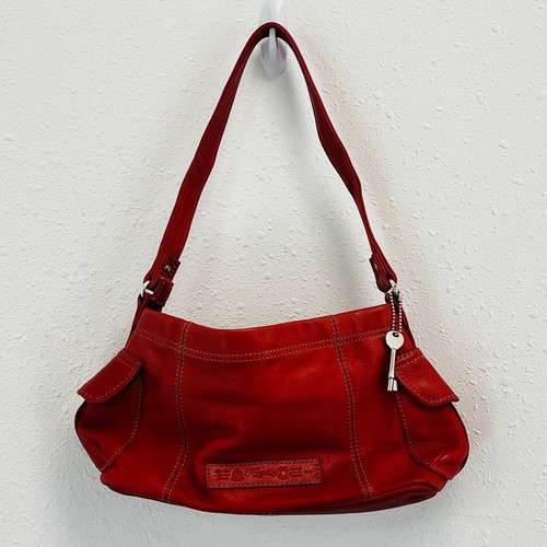 Fossil 1954 Red Pebbled Leather Purse 