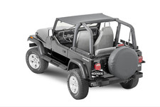 Brief Bikini Bimini Top In Black For 1992-1995 Jeep Wrangler Yj