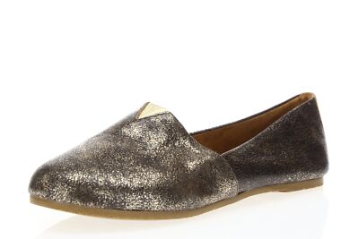 Womens TKEES Seemy bronze leather flats / espadrilles shoes sz. 5.5 M