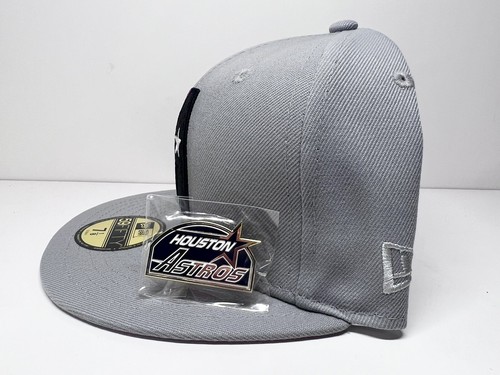 New Era 59Fifty Houston Astros Fitted Hat Patch Orange UV Size 7 1/8-With Pin - Picture 6 of 11