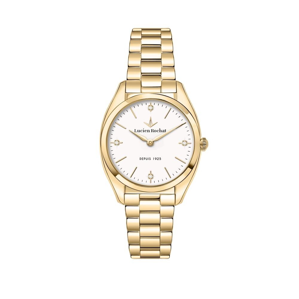 Orologio LUCIEN ROCHAT donna Mademoiselle Diamond dorato / bianco R0453120502