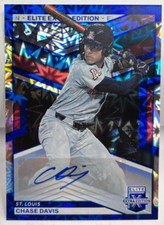 Chase Davis 2023 Panini Elite Extra Edition BLUE FOTL Autograph Auto #'d 6/12