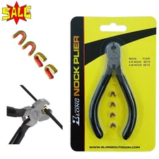 String Nock Pliers Set D-Loop + 4 String nocking Points Archery Compound Bow US 