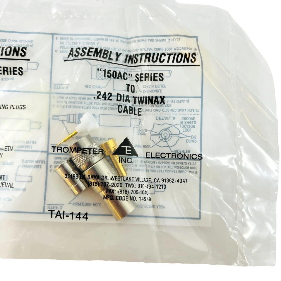 Trompeter TAI-144 Full Crimp Connector, 150AC Series - Image 3 of 4