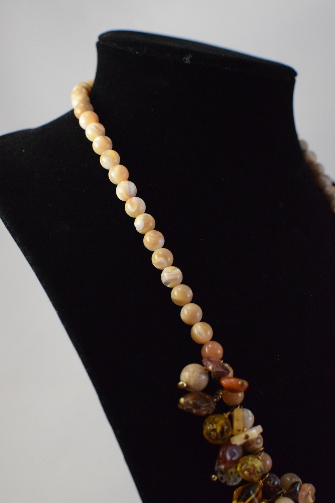 Unique Beaded Safari Theme Statement Necklace - J… - image 6