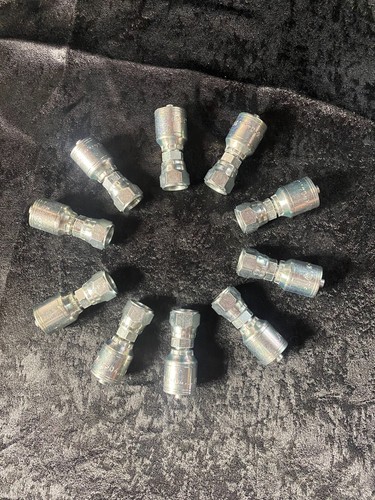 FJ11K-04-06 1/4" TO 3/8" JIC SWIVEL HYDRAULIC FITTING INTERTRACO PARKER QTY. 5 - Picture 1 of 3