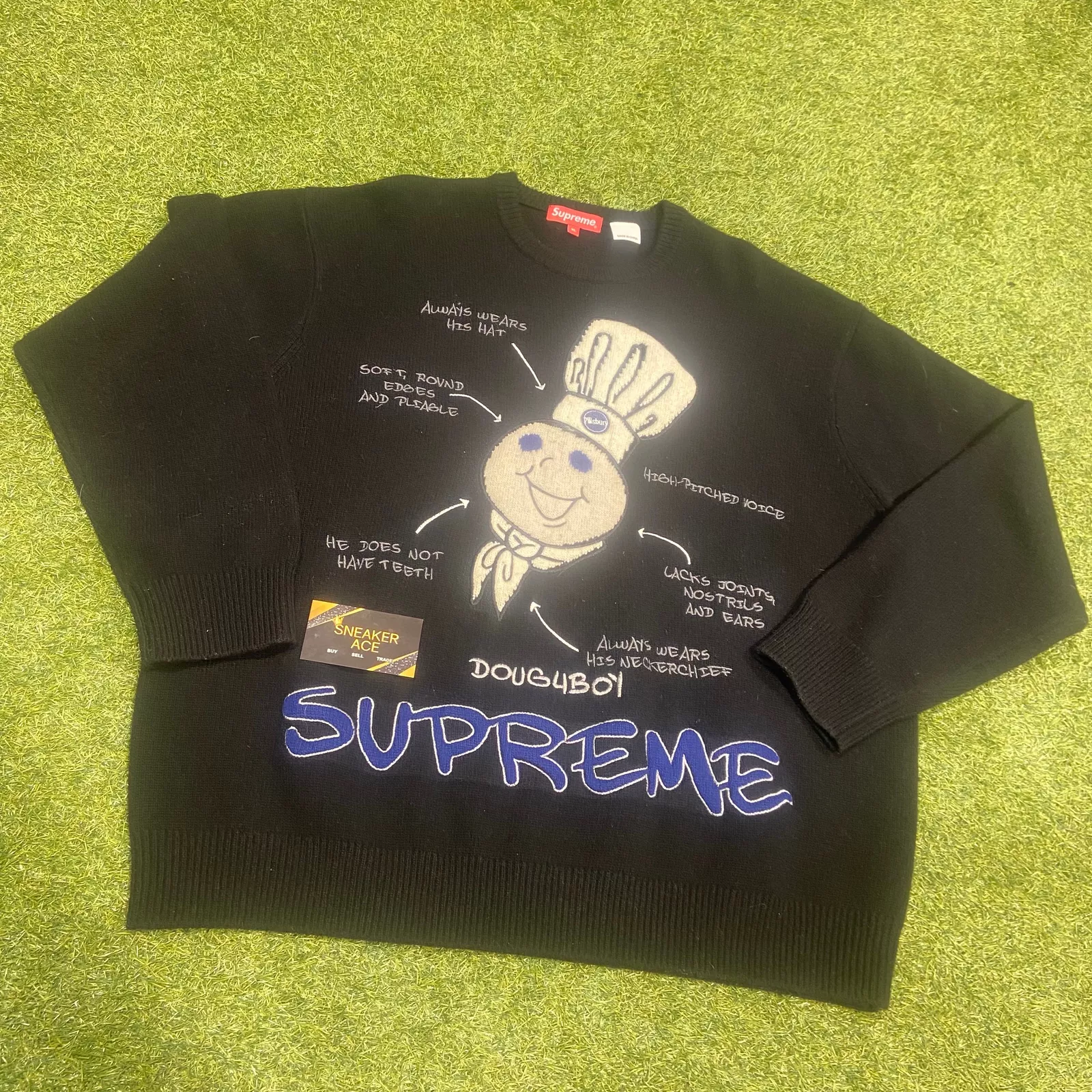 Pull noir Supreme Doughboy : XL