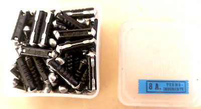 100x Torpedo Sicherung 8A ,NOS , Italy ? Fusibili HF,termo indurente , 6mmx 25mm