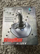 Logitech Wingman Attack Joystick PC USB Retro Vintage Flight Simulator Gaming