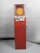 VINTAGE Hot Nuts 5 Cent Vending Machine - Coast Vending, Inc. Electric w/ Stand