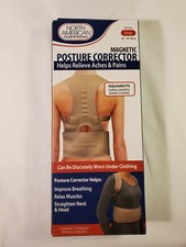 Health and Wellness. Magnetic Posture Corrector. Unisex Large. Beige. Adjustable