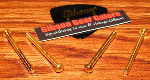 Gibson Les Paul Pickup Screws Gold Mounting Guitar Parts 4 Screw Set Humbucker X