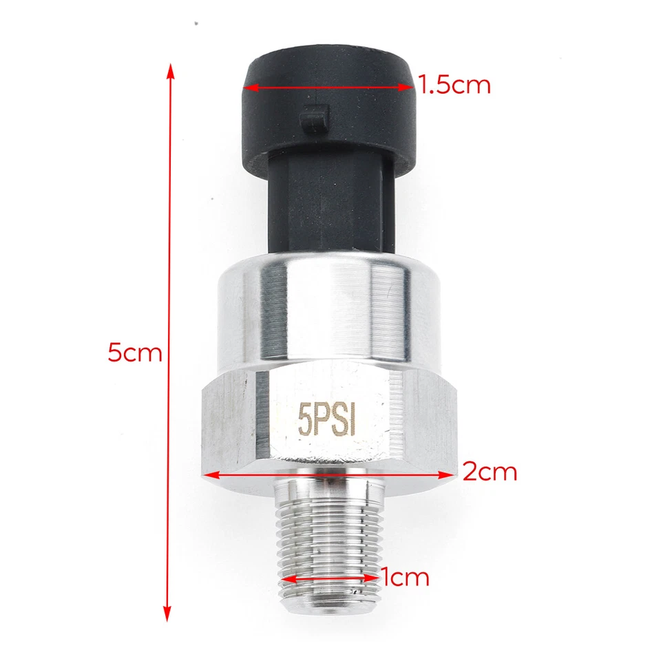 1/8NPT Stainless Steel Pressure Transducer Sender Sensor for Oil Fuel Air Water - image 2 of 4