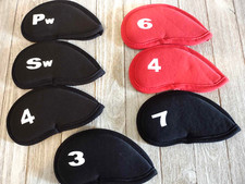 Neoprene Golf Club Iron Head Covers Iron Covers lot of 7 Mixed Pieces