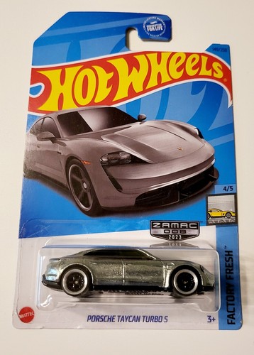 🔥🔥 Hot Wheels HW PORSCHE TAYCAN TURBO S ZAMAC WALMART SUPER CUSTOM 2023 - Picture 5 of 6