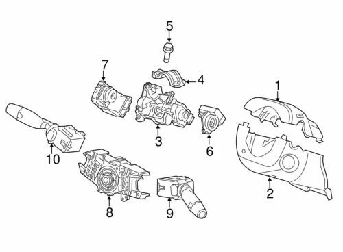Cilindro de bloqueo de dirección de encendido genuino Honda 10-16 CR-Z 06351-TM8-911 Foto 2 de 2