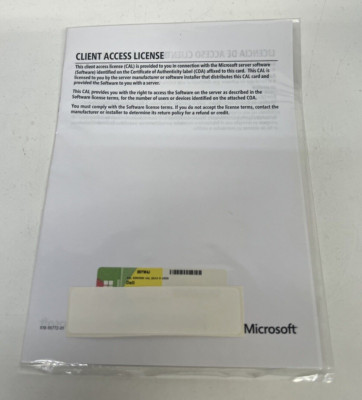 Microsoft SQL Server 2014 5 User CALs DELL ROK 05YW4J License Pack  inc VAT